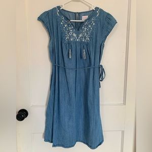Denim dress, maternity, size S